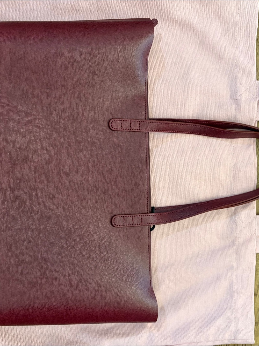 Mansur Gavriel Burgundy Leather Tote - Picture 5 of 6